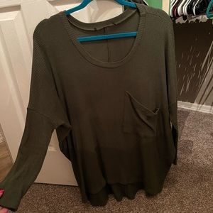 Olive green oversized sweater